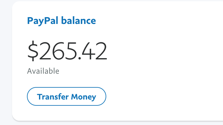 PayPal Account with CC linked and $250+ ACC Balance