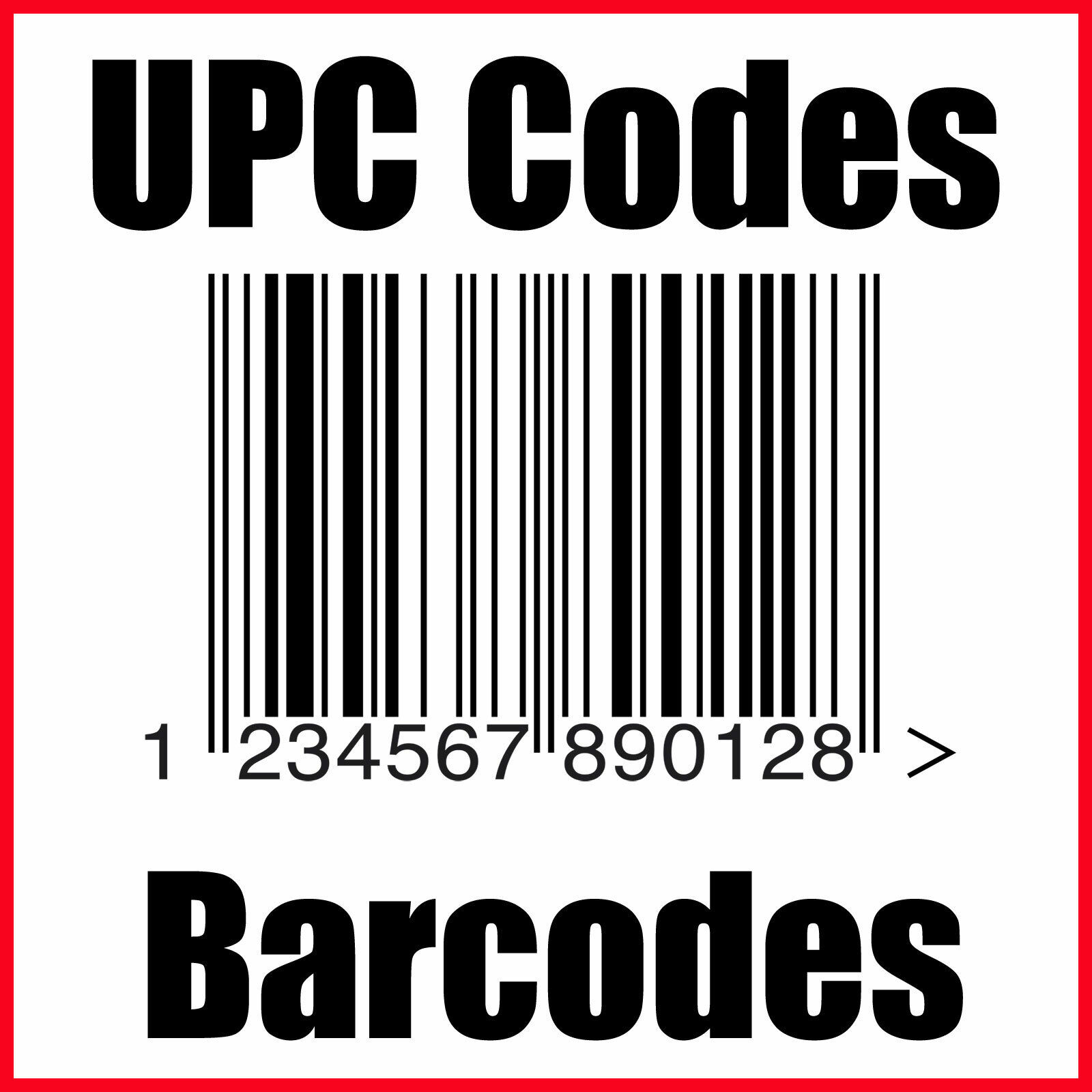 10000 UPC Codes EAN Barcodes