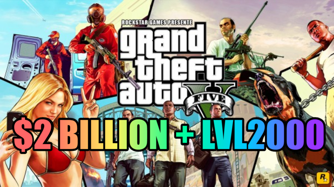 GTA V Online + $2 Billion + lvl2000 Account socialclub Region-free + Full Access