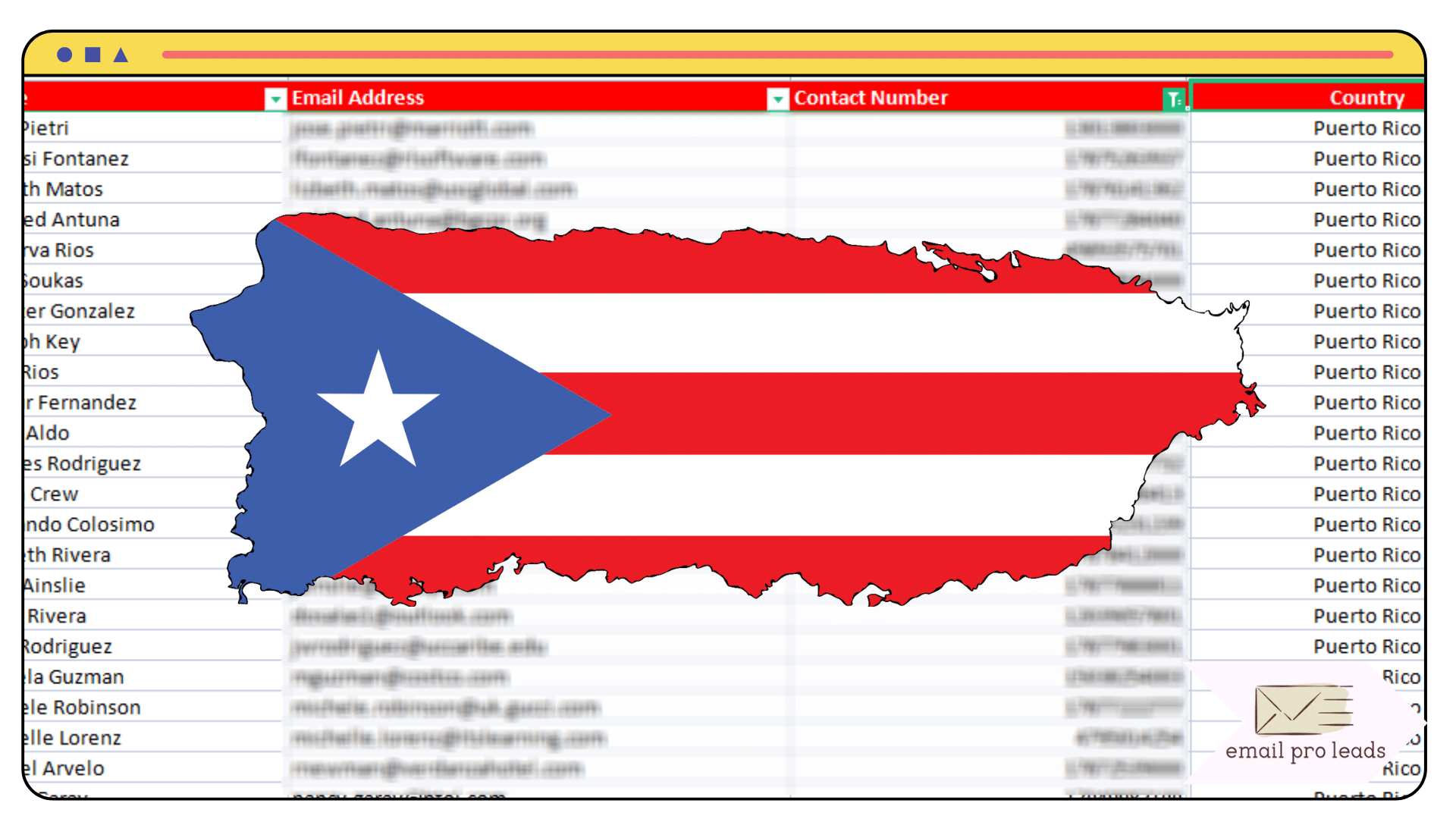 Get 100K Puerto Rico Emails