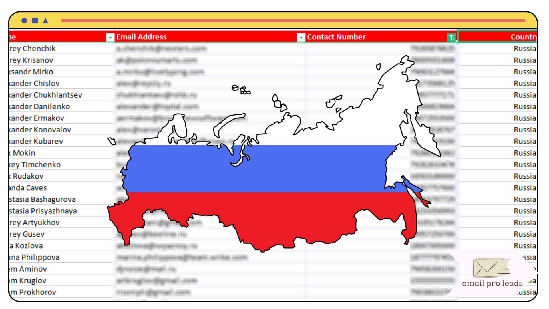 High-Quality 100K Russian Market Email Database