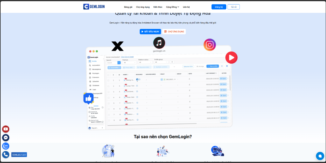 GemLogin Anti-Detection Browser