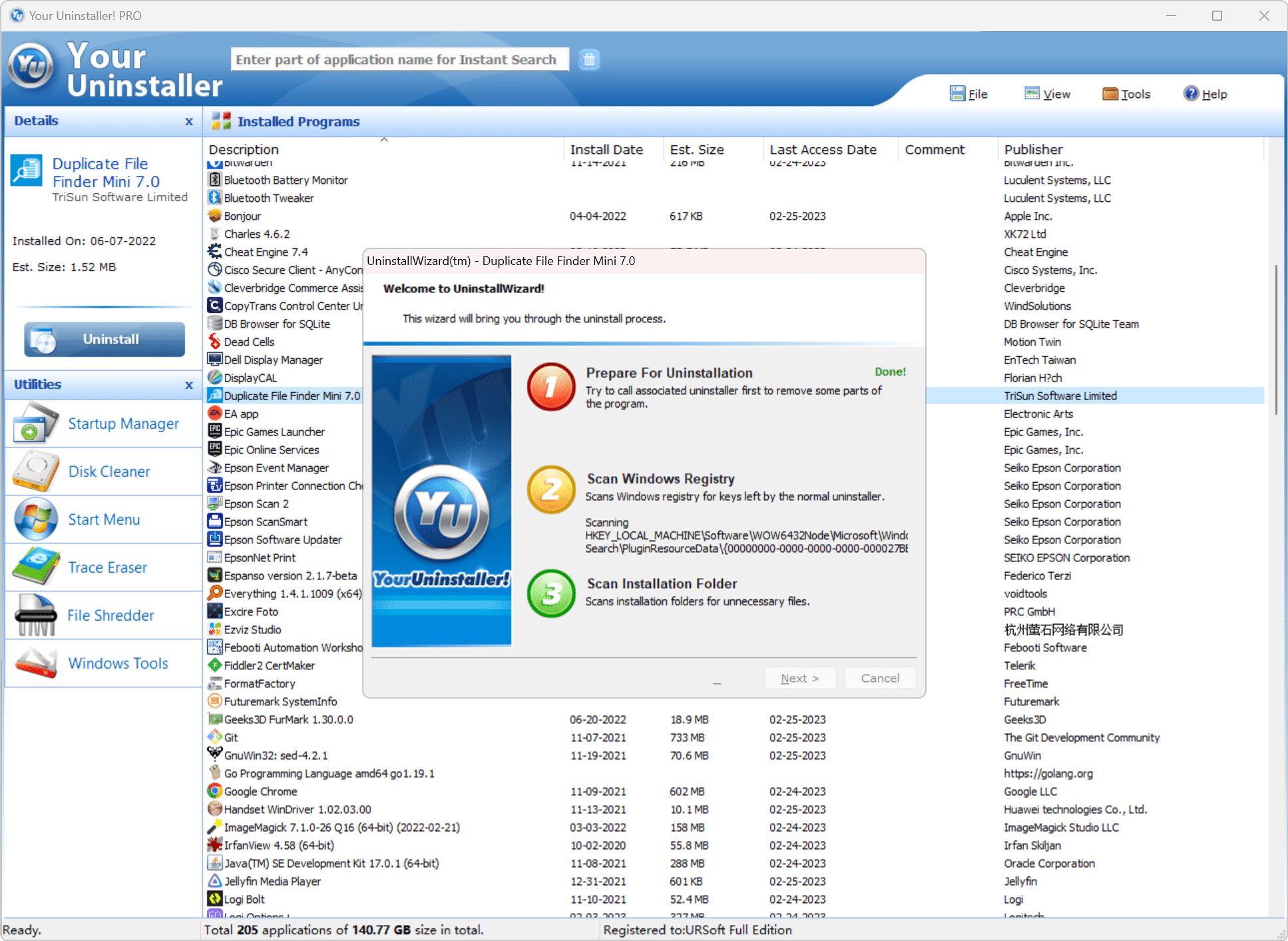 Complete Software Removal – Your Uninstaller 7.5.2014.03