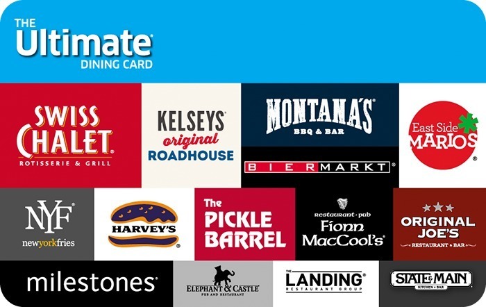 25$ ULTIMATE DINING GIFT CARD (CANADA)