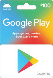 Google Play Gift card 100$