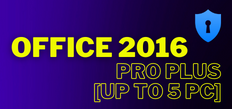 OFFICE 2016 PRO PLUS - 5 PC