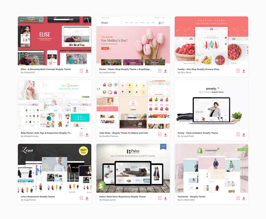 200 Premium Shopify themes
