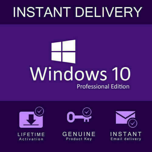 Windows 10 Pro 32/64 bits + online Activation