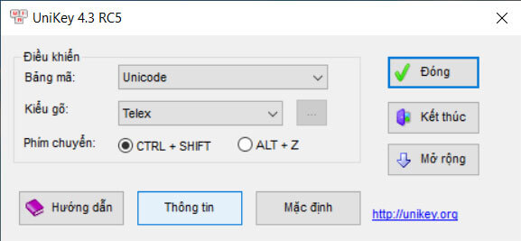 Link tải UniKey 4.6 RC2 Build 230919 tốc độ cao
