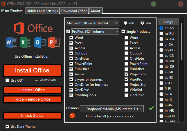 Office 2013-2024 License Setup for Windows PC