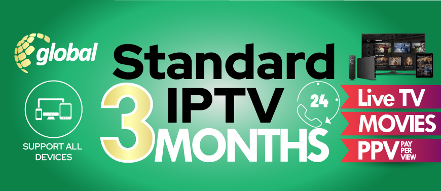 [Standard IPTV 3-months] Private TV Subscription - HD-FHD-4K