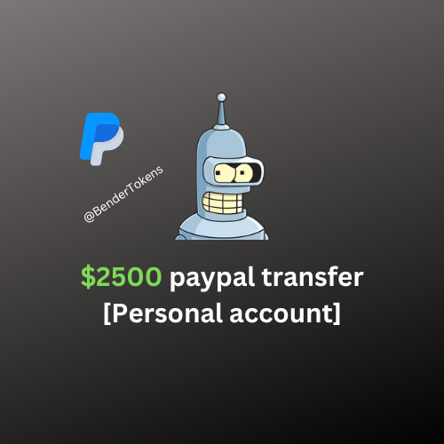 Paypal $2500 transfer [personal account]