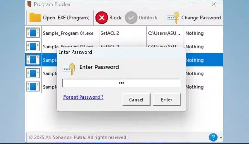 Program Blocker Utility 1.0.03