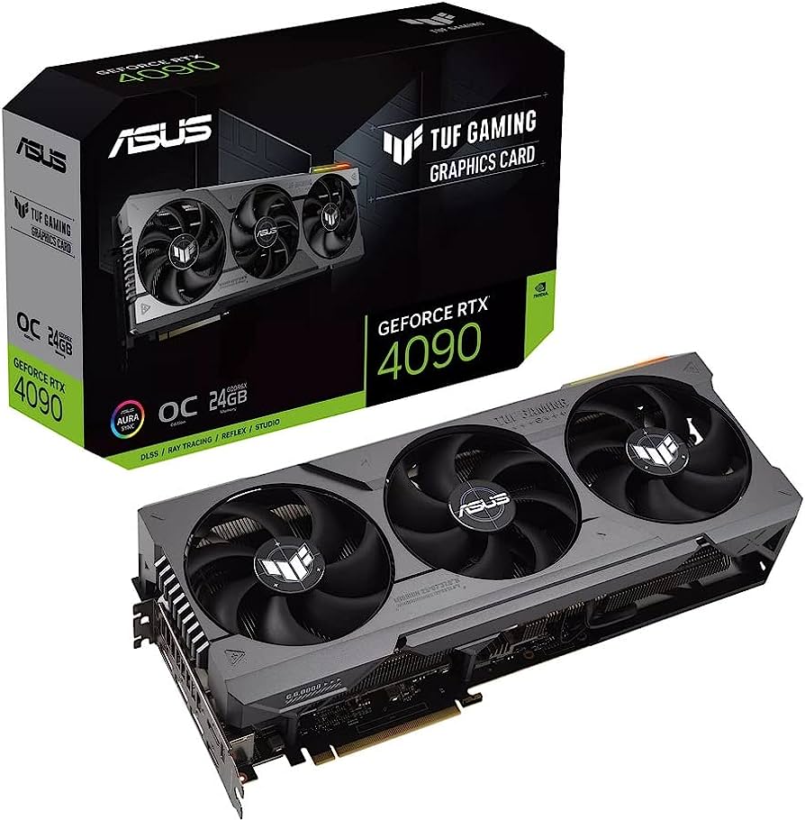 ASUS GeForce RTX 4090 TUF Gaming Overclocked Triple-Fan 24GB GDDR6X PCIe 4.0 Graphics Card