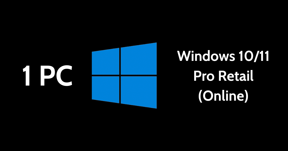 Windows 10/11 Pro Retail Key (Online) - 1 PC