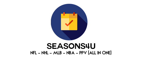 Seasons4U.com (NFL-NHL-NBA-MLB-PPV All in 1) | 3 Months Warranty