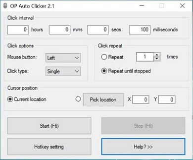 OP Auto Clicker Tool