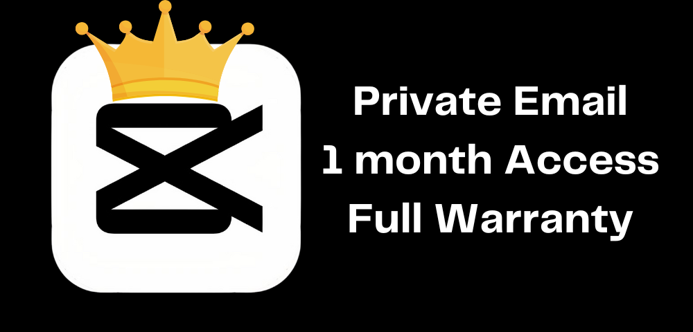 Capcut PRO Private email - 1 Month