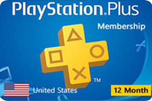 PlayStation Plus 365 days (USA) PSN U.S.A Only (Original PSN Code) 12 Months