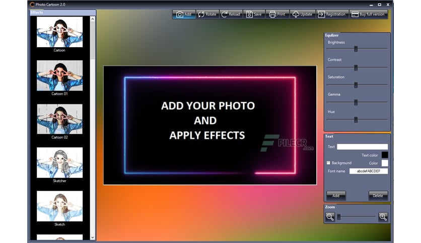 PhotoCartoon Professional 6.9 for Fun and Creative Effects